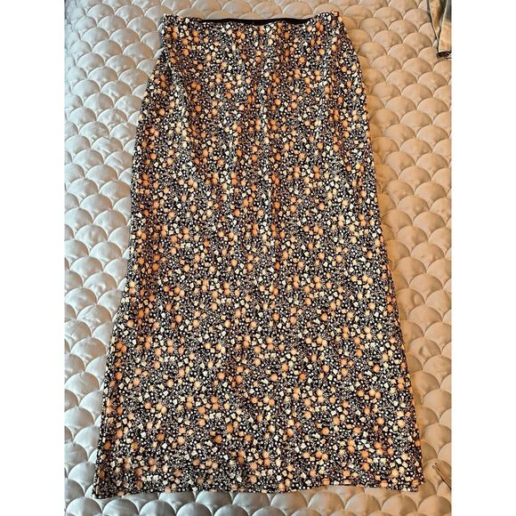 Nili Lotan Women's Target Floral Slit Maxi Skirt Size Large - Picture 5 of 6